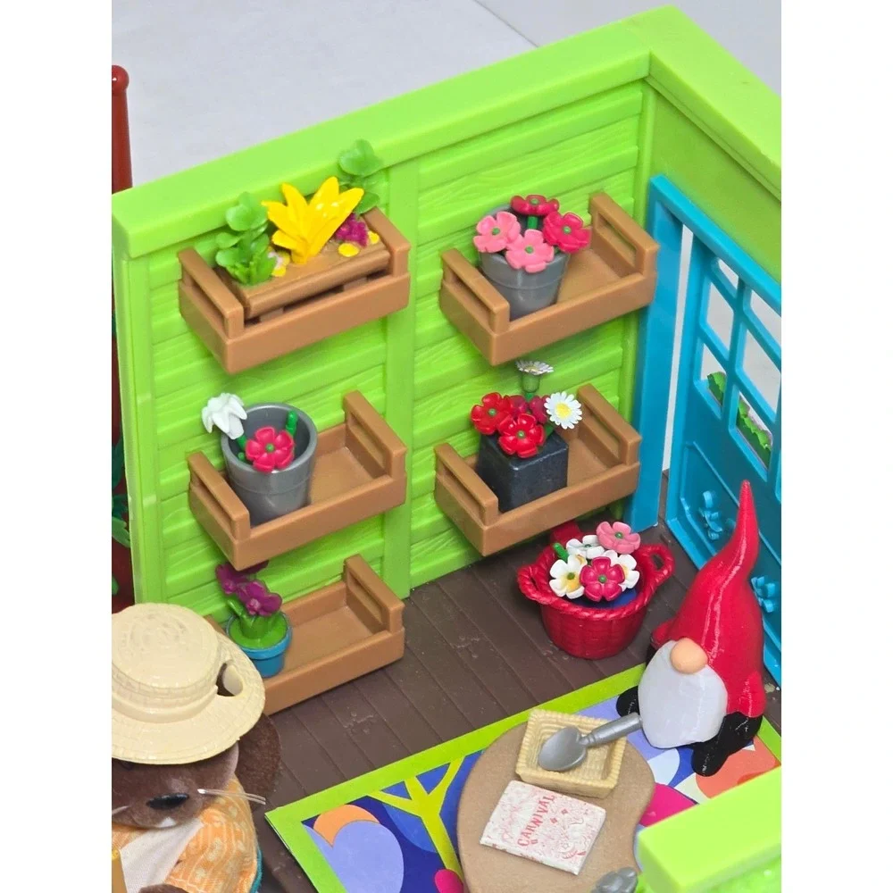 Li'l Woodzeez-Li'l Petals Flower Shop Playset Accessories Critters Beavers Set
